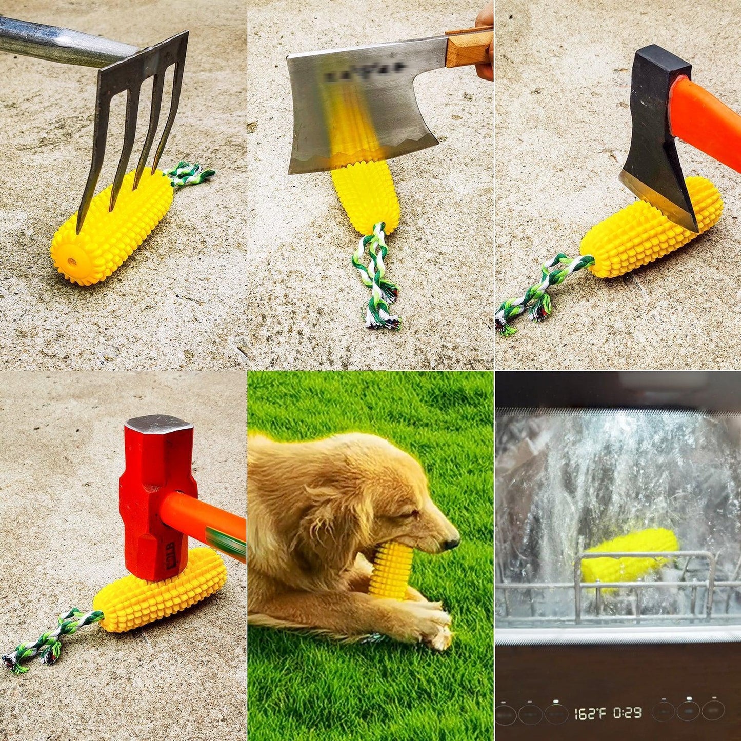 Corn Squeaky Dog Chew Toys for Aggressive Chewers - iTalkPet