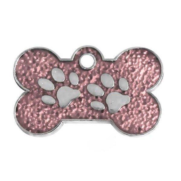 Custom Engraved Bone Paw Dog ID Tag - iTalkPet