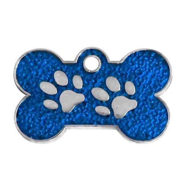 Custom Engraved Bone Paw Dog ID Tag - iTalkPet