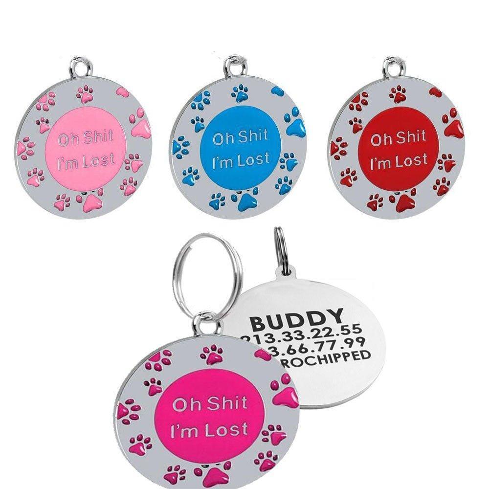 Cute Paw Personalised Dog ID Tags - iTalkPet