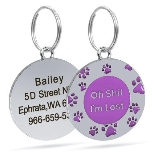 Cute Paw Personalised Dog ID Tags - iTalkPet
