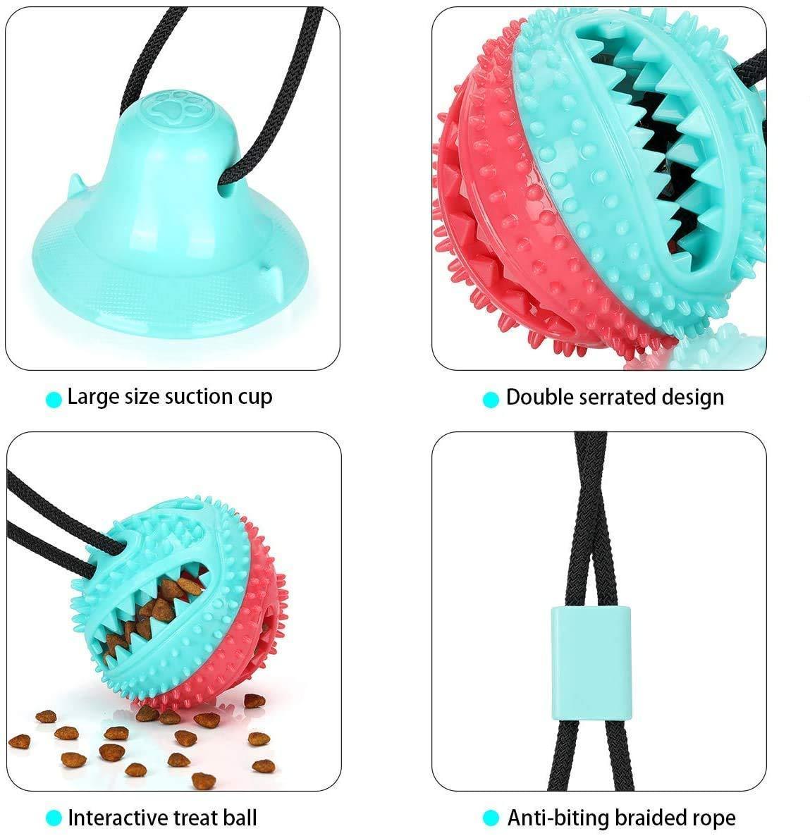 Dog Chew Suction Cup Tug of War Toy - iTalkPet