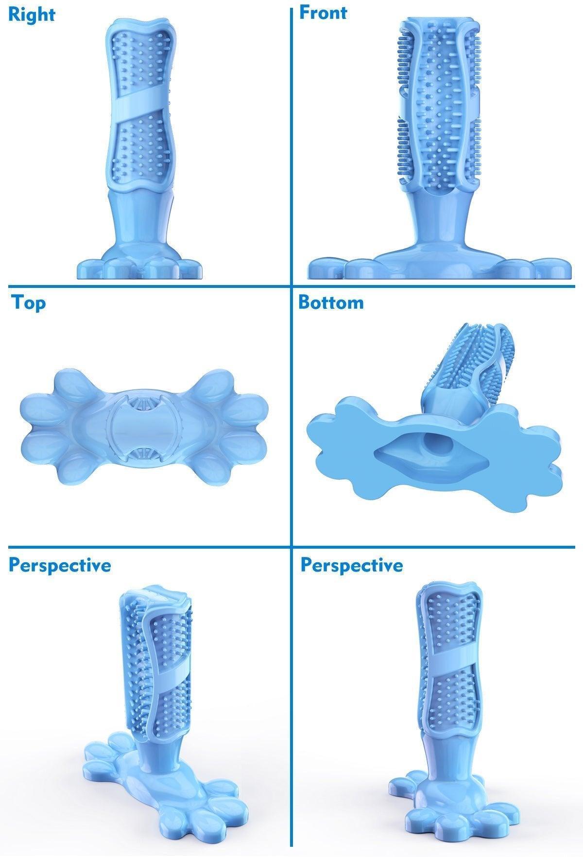 Dog Toothbrush Chew Toys Natural Rubber Dog Tooth Cleaner - iTalkPet