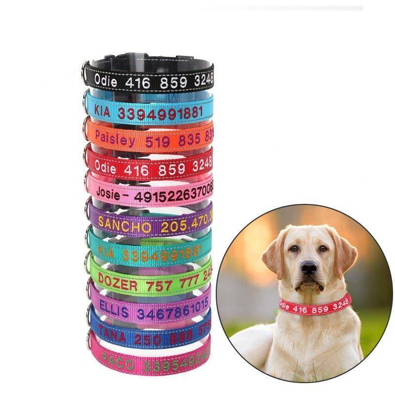 Personalized Dog Collar Reflective and Quick Release Buckle - iTalkPet