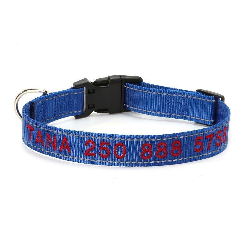 Personalized Dog Collar Reflective and Quick Release Buckle - iTalkPet
