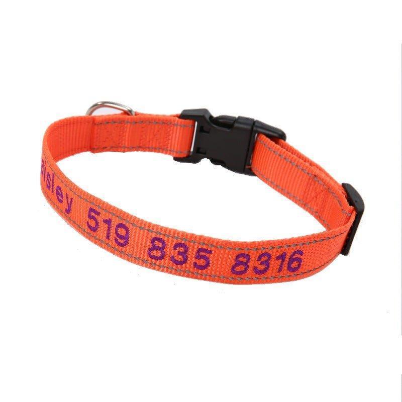 Personalized Dog Collar Reflective and Quick Release Buckle - iTalkPet
