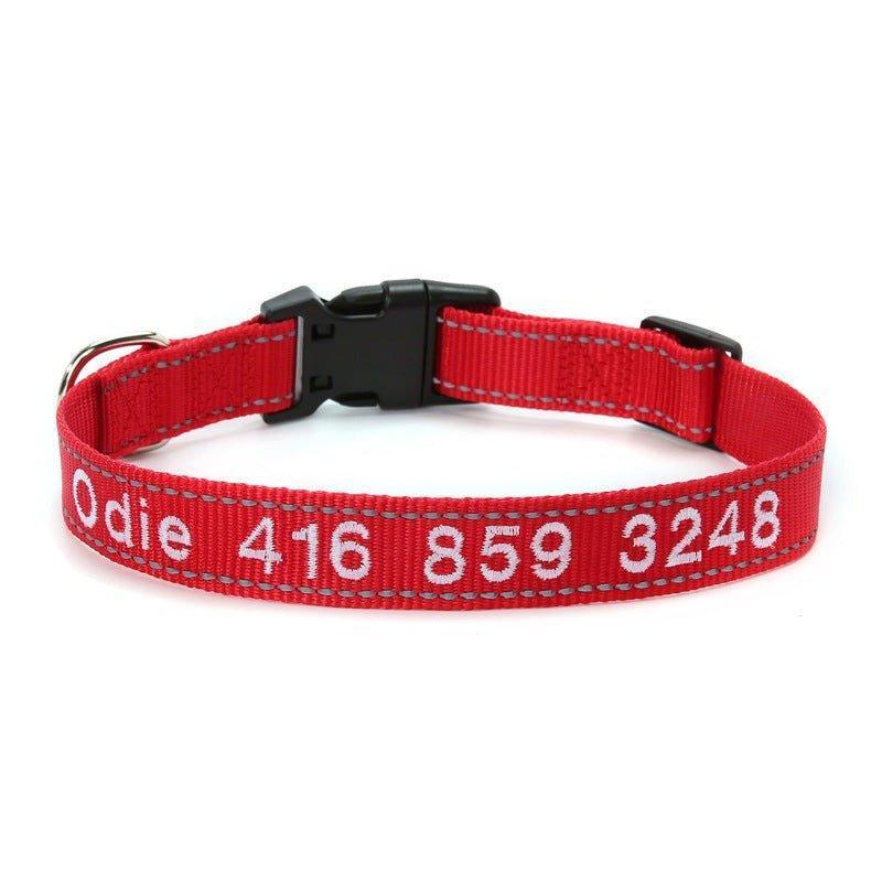 Personalized Dog Collar Reflective and Quick Release Buckle - iTalkPet