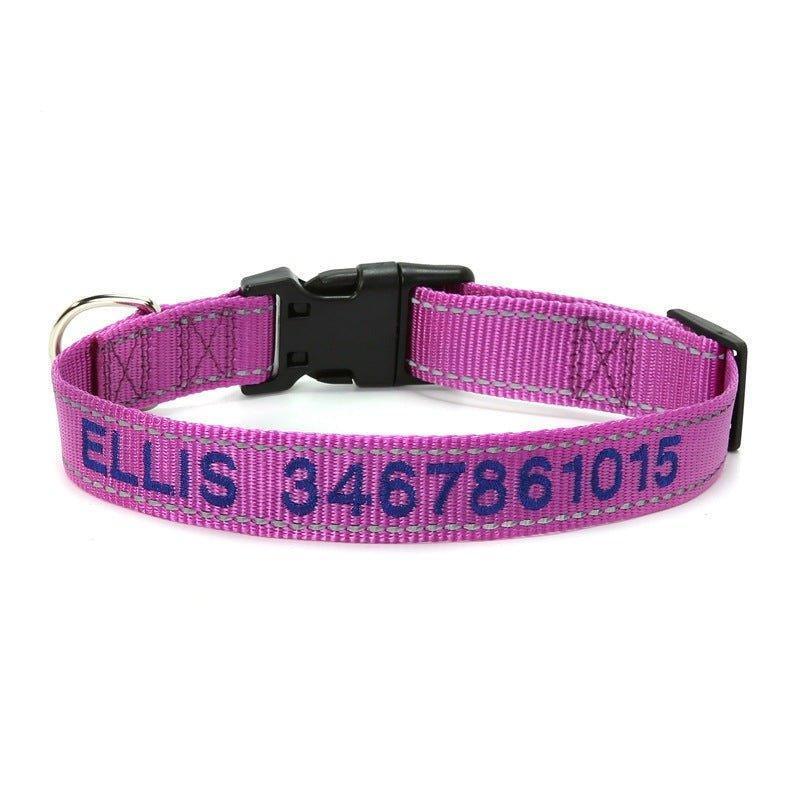 Personalized Dog Collar Reflective and Quick Release Buckle - iTalkPet