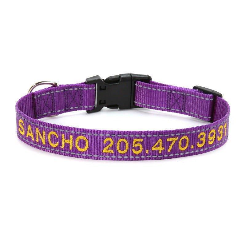 Personalized Dog Collar Reflective and Quick Release Buckle - iTalkPet
