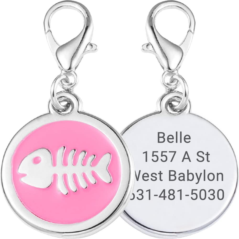 Fish Bone Personalized Pet Dog ID Tag - iTalkPet