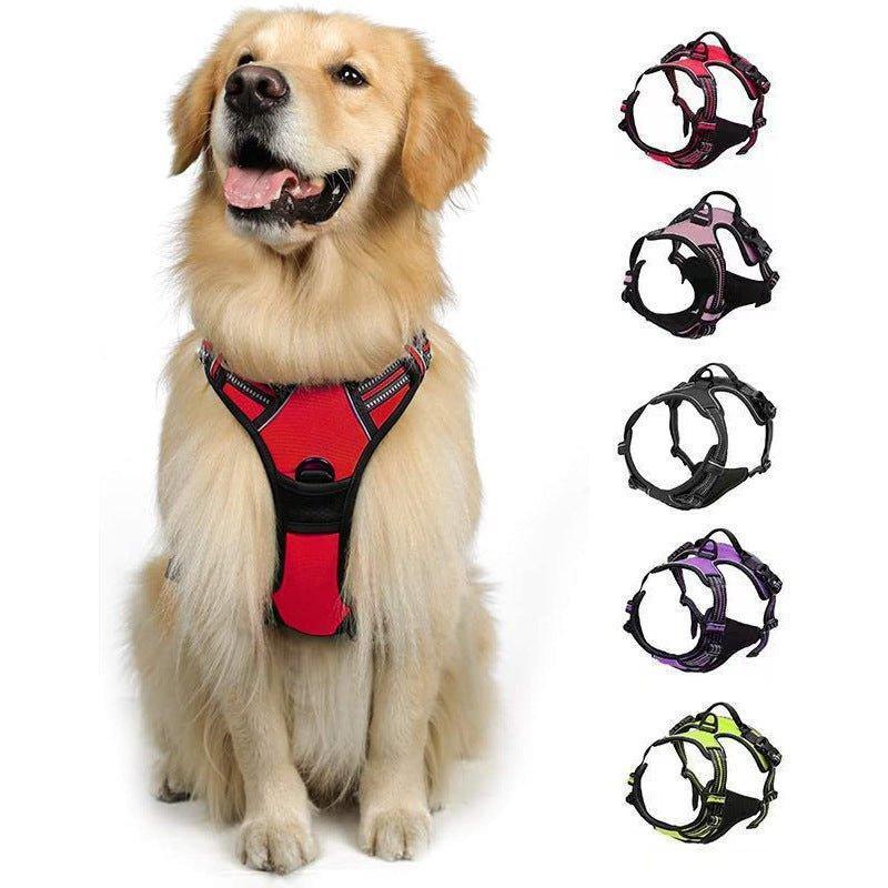 No-Pull Pet Dog Harness with 2 Clips - Adjustable Soft Padded Dog Vest - iTalkPet