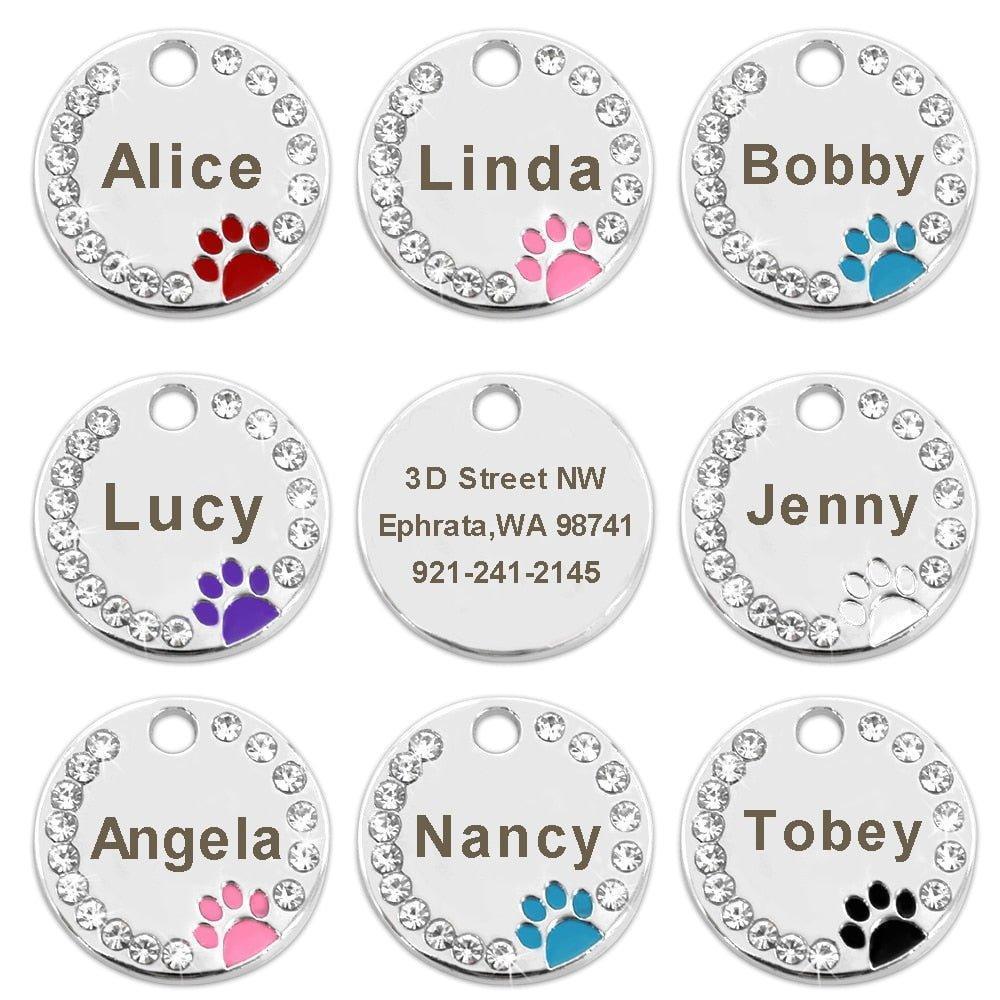 Personalized Pet ID Tag Stainless Steel Custom Name Tag - iTalkPet