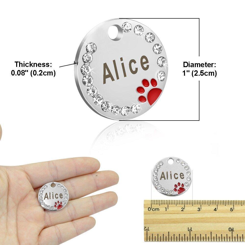 Personalized Pet ID Tag Stainless Steel Custom Name Tag - iTalkPet