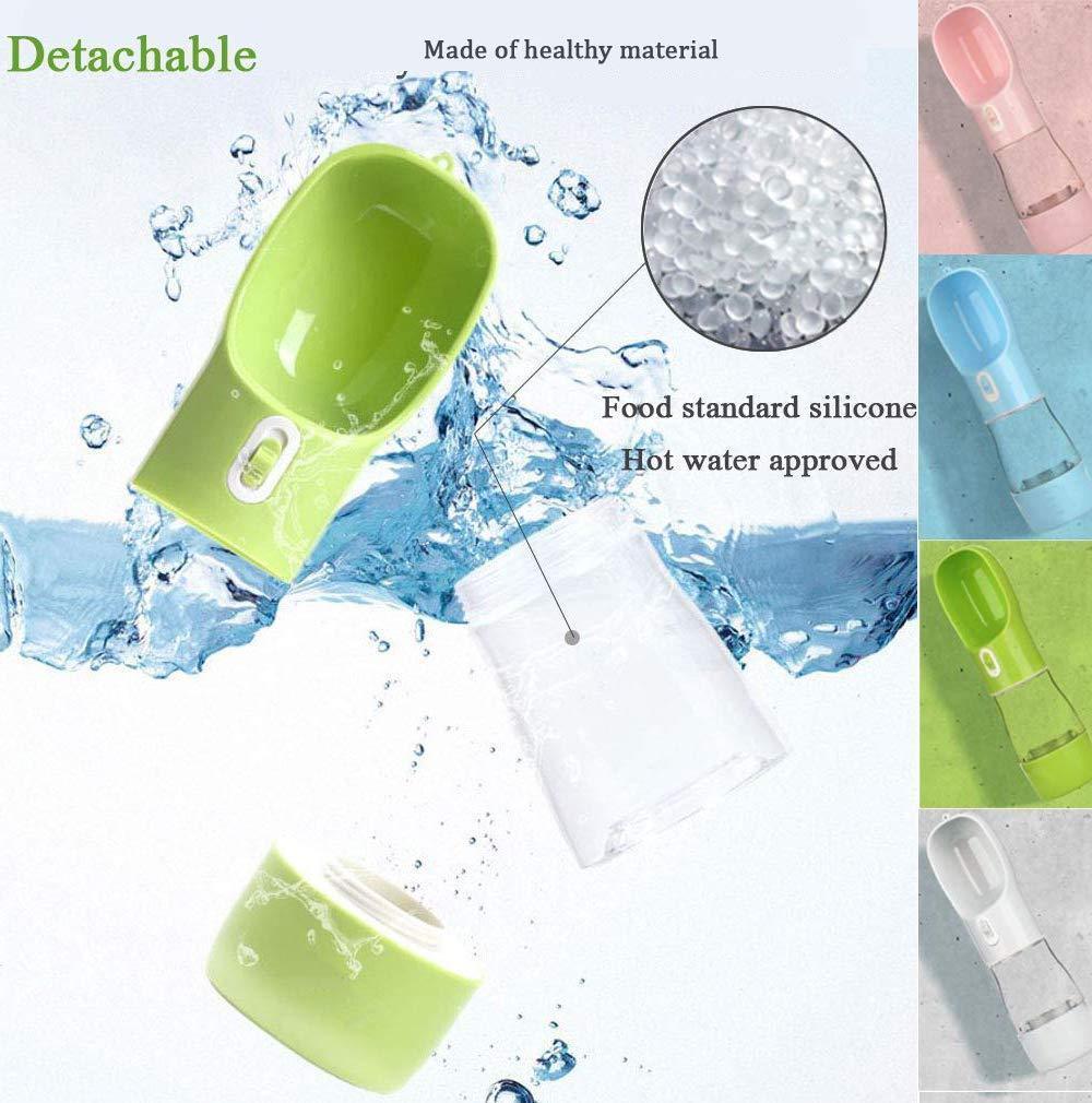 Portable Dog Water Bottle for Walking - Dog Travel Water Dispenser with Food Container - iTalkPet