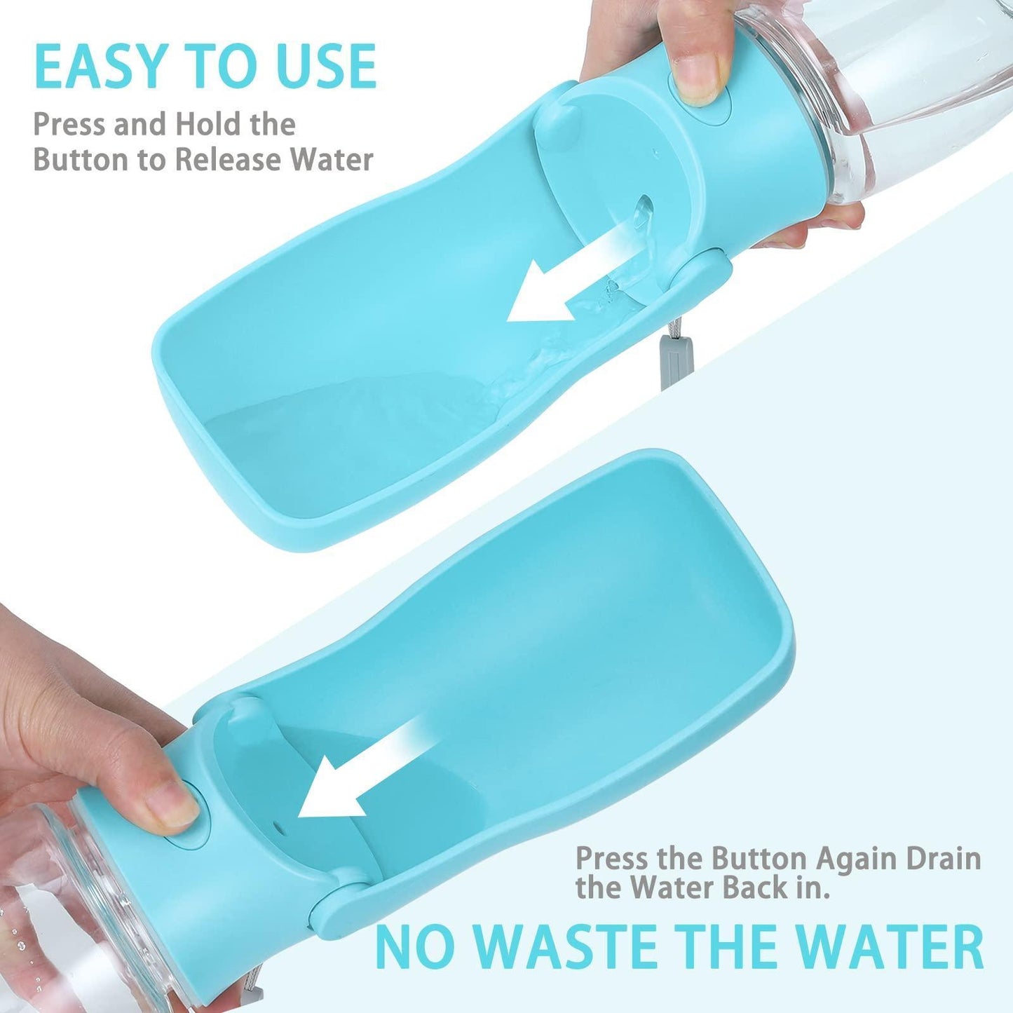 19OZ Portable Dog Water Bottle for Walking - iTalkPet