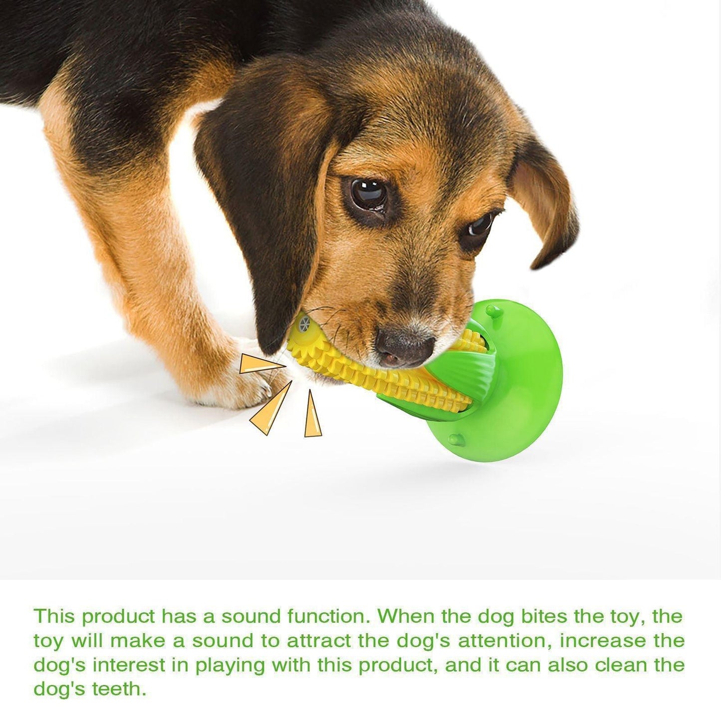 Puppy Teething Chew Toys Squeaky Corn Stick Tough Toys - iTalkPet