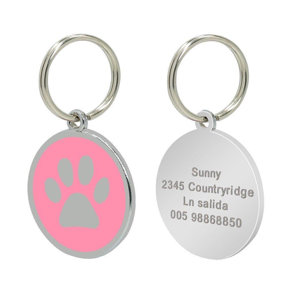 Round Paw Customized Dog ID Tag Personalized Pet Tag - iTalkPet