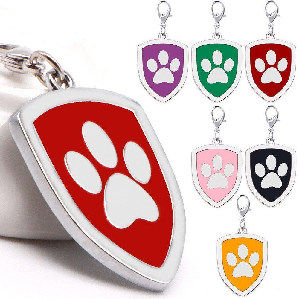 Shield Paw Print Personalized Dog Tag - iTalkPet