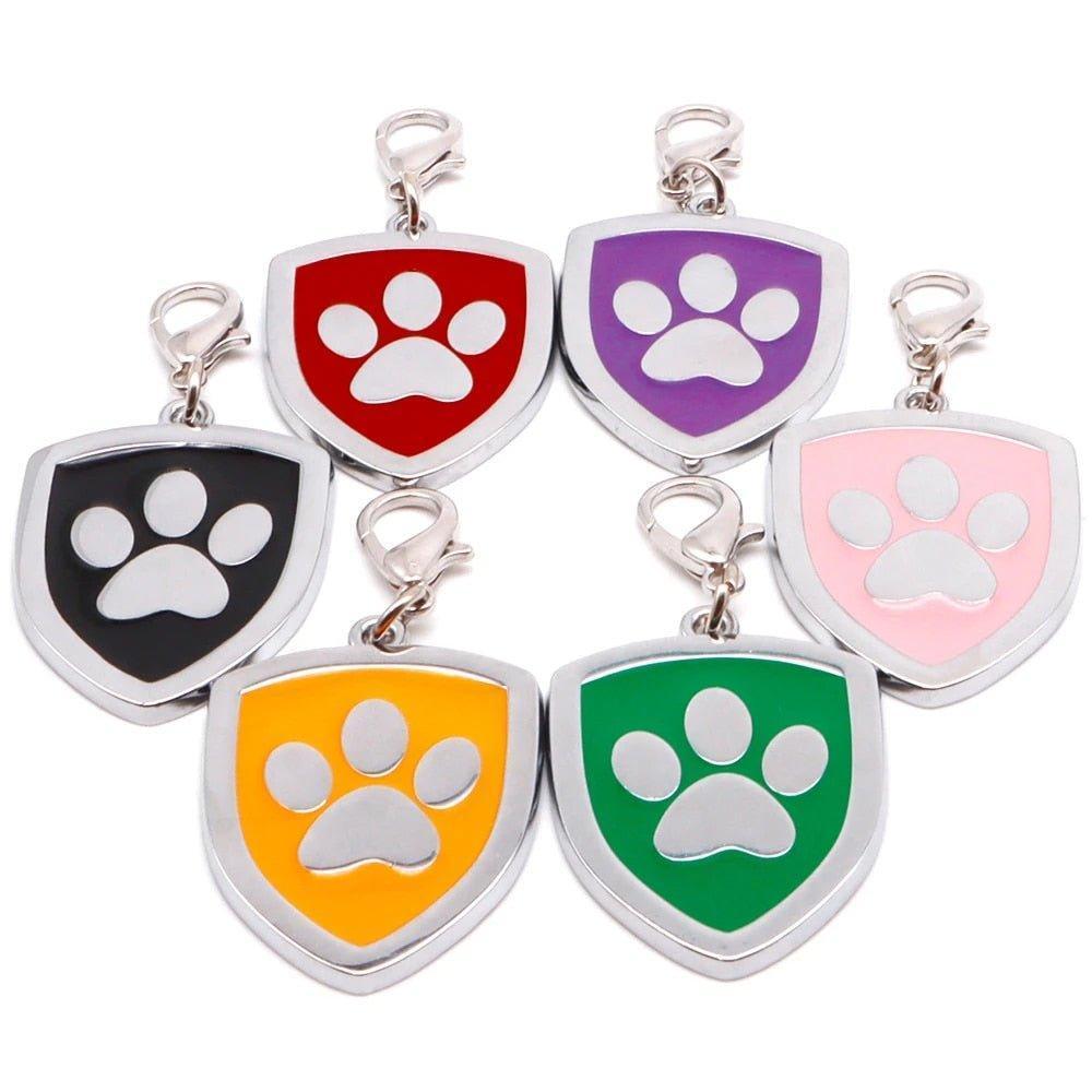 Shield Paw Print Personalized Dog Tag - iTalkPet