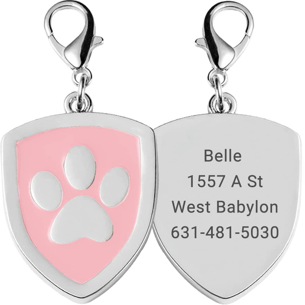 Shield Paw Print Personalized Dog Tag - iTalkPet