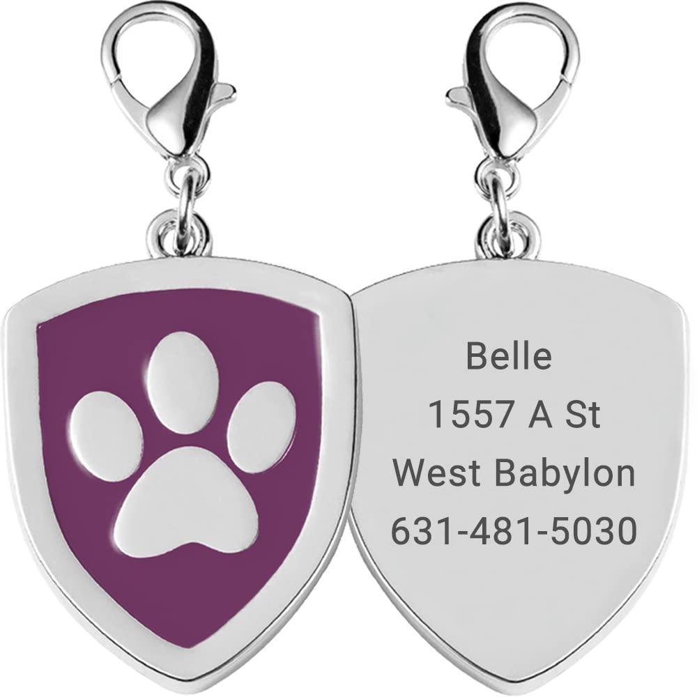 Shield Paw Print Personalized Dog Tag - iTalkPet