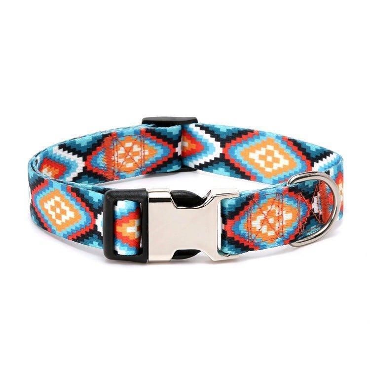 Stripe Custom Dog Collar Free Engraved Nameplate ID Tag - iTalkPet