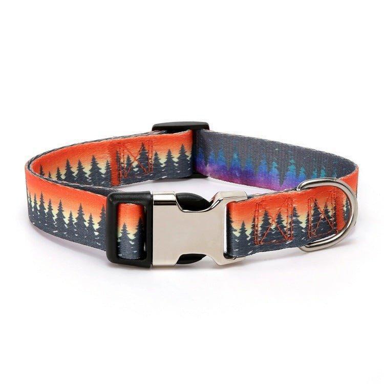 Stripe Custom Dog Collar Free Engraved Nameplate ID Tag - iTalkPet