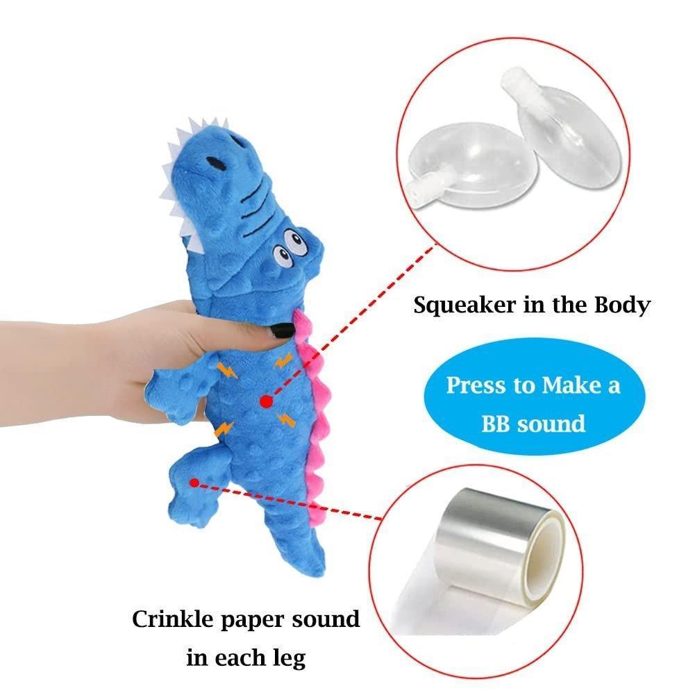 Stuffed Crocodile Plush Squeaker Dog Toy - iTalkPet