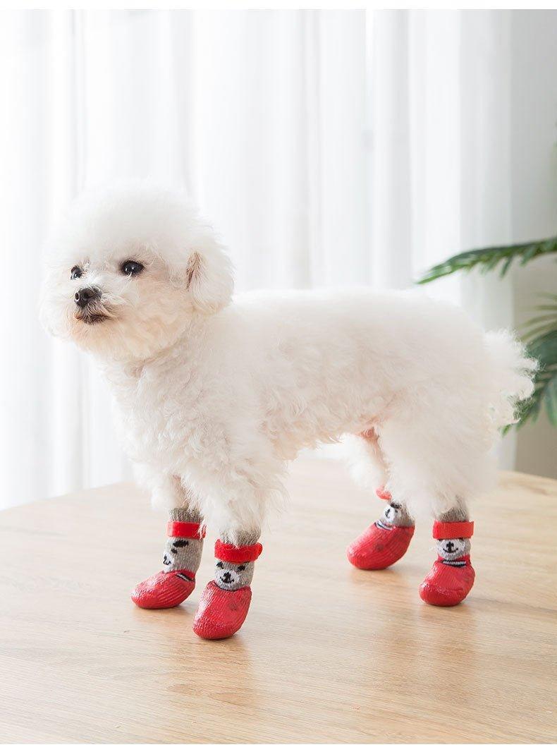 Waterproof Puppy Socks - 4 PCS Breathable Dog Shoes - iTalkPet