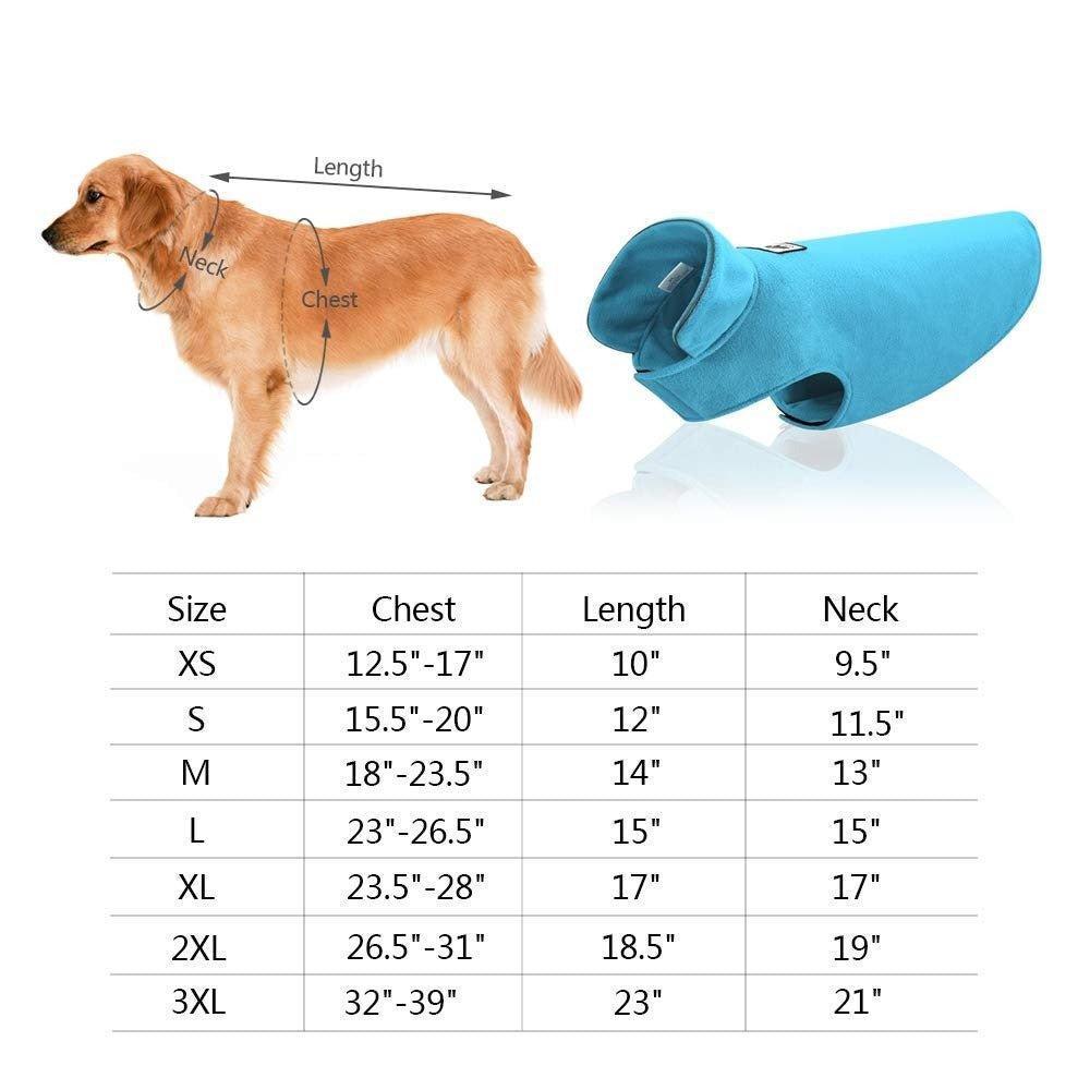 Windproof Winter Warm Fleece Dog Coat Jacket Reflective Soft Pet Dog Vest - iTalkPet