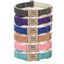 PU Leather Engravable Anti-Lost Cotton Strap Pet Collar