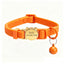 Personalized Waterproof Cat Collar with Bell & Engraved Metal Buckle
