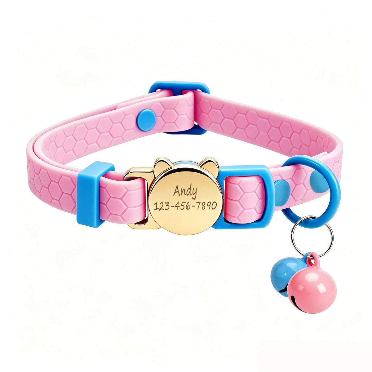 Personalized Silicone Cat Collar - Soft, Comfortable, and Lightweight Breakaway Collar