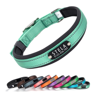 Reflective Soft Personalized Dog Collars
