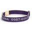 Customizable Reflective Leather-Textured Anti-Lost Personalized Dog Collar