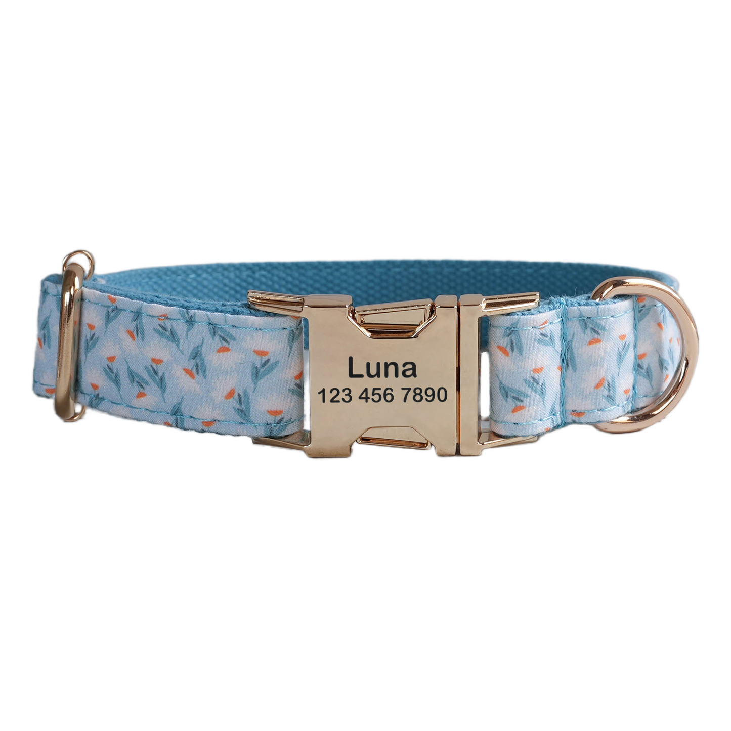 Flower Personalized Dog Collars,Custom Puppy Collar, Bowtie, Leash