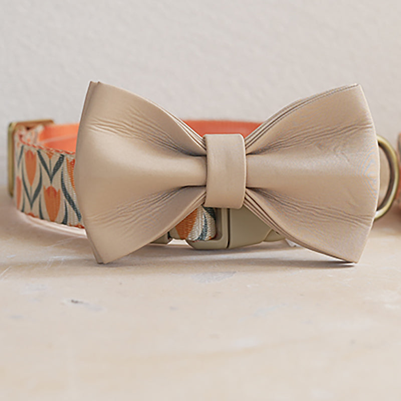 Cute Flower Personalized Dog Collar with Plastic Buckle