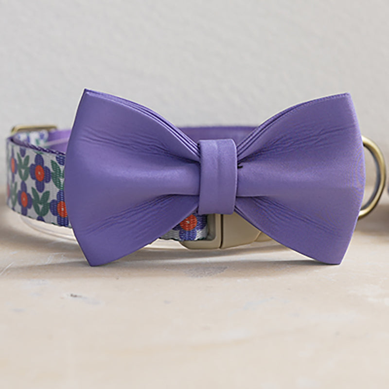 Cute Flower Personalized Dog Collar with Plastic Buckle