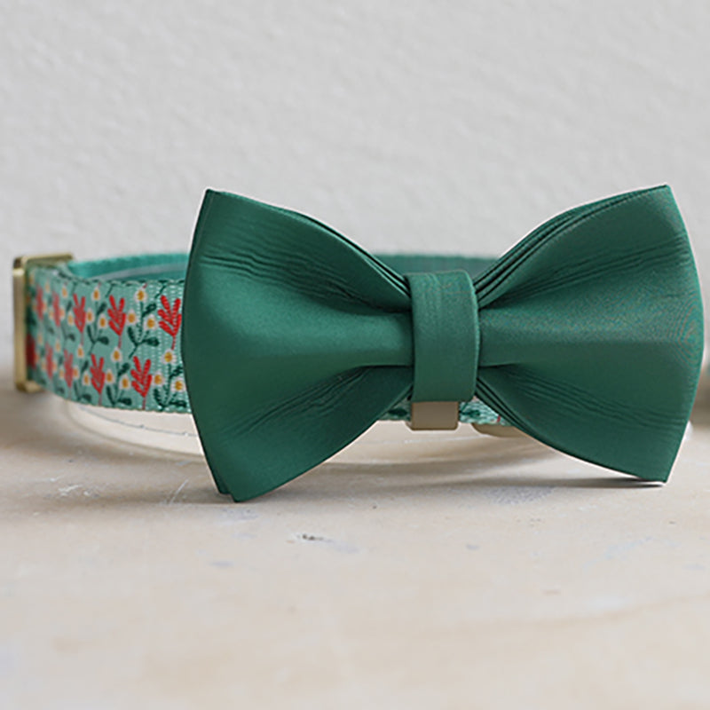 Flower Cute Personalized Dog Collar with Plastic Buckle