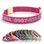 Customizable Reflective Leather-Textured Anti-Lost Personalized Dog Collar