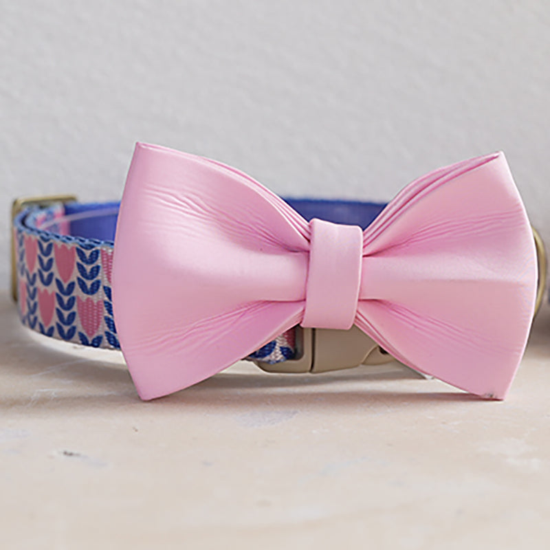 Cute Flower Personalized Dog Collar with Plastic Buckle