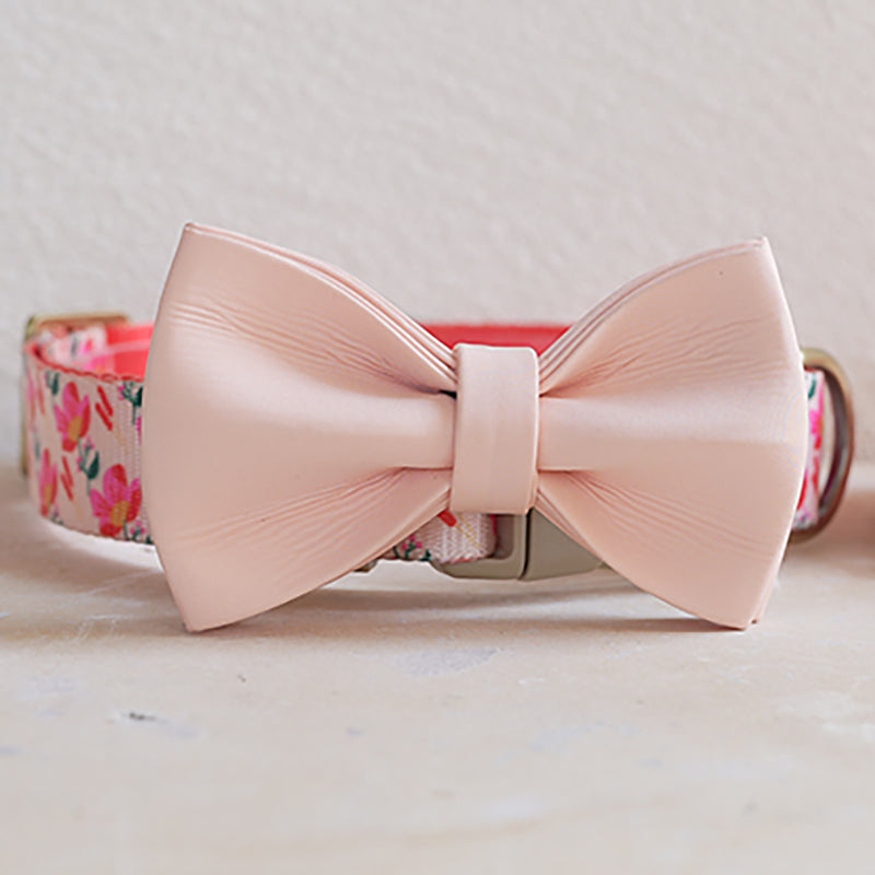 Flower Cute Personalized Dog Collar with Plastic Buckle