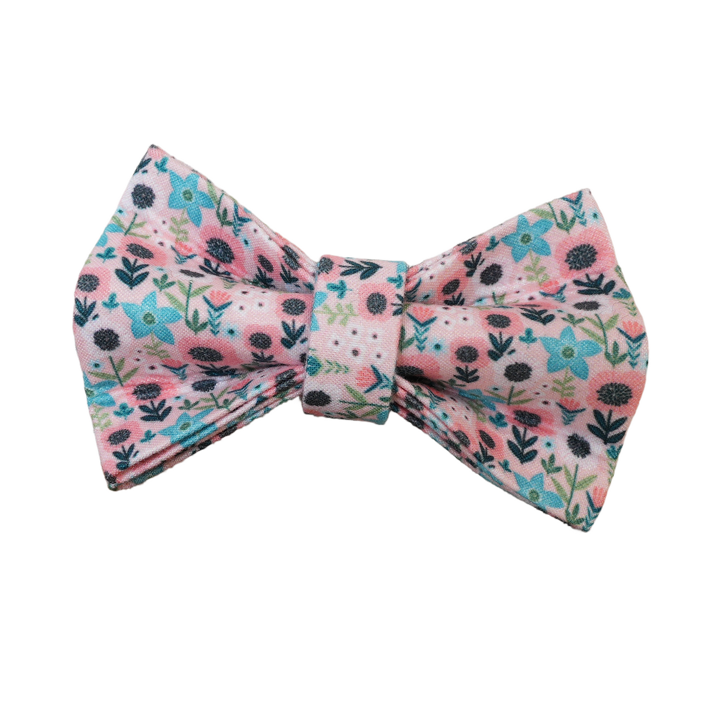 Flower Personalized Cat Collar with Bowtie Free Engraved