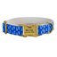 Blue Fower Custom Dog Collars, Personalized Puppy Collar, Bowtie, Leash