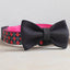 Plastic Buckle Cute Personalized Dog Collar, Custom Pet Collar Bow Tie, Leash