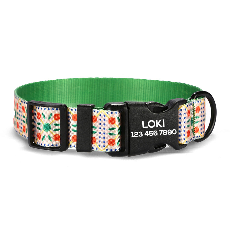 Halloween Cute Personalized Dog Collar with Plastic Buckle