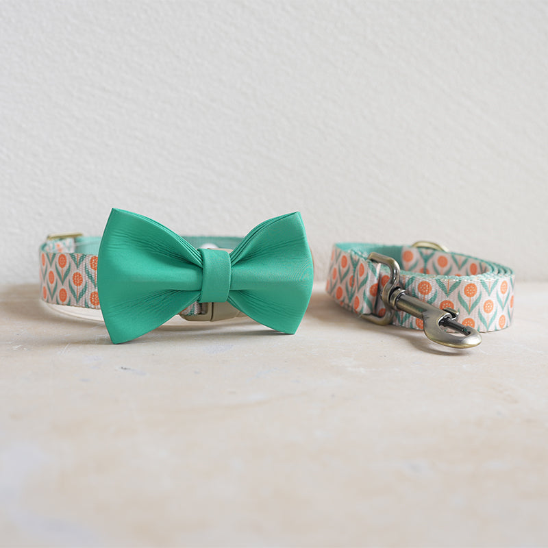 Flower Cute Personalized Dog Collar with Plastic Buckle