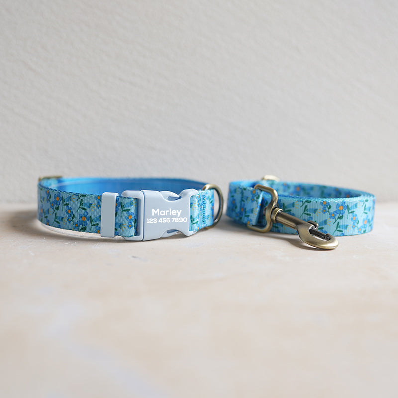 Cute Personalized Dog Collar with Plastic Buckle