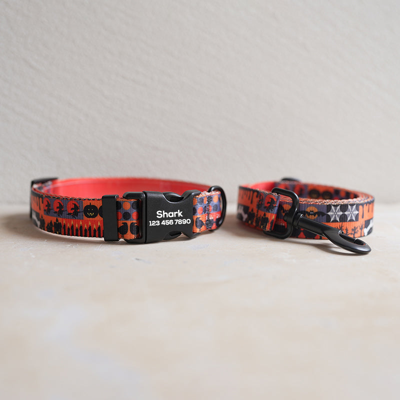 Halloween Cute Personalized Dog Collar with Plastic Buckle
