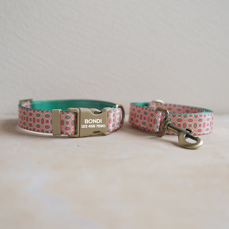 Cute Personalized Dog Collar with Plastic Buckle